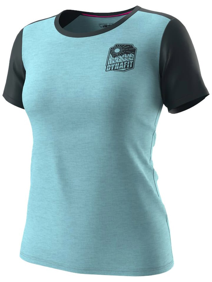 DYNAFIT Koszulka funkcyjna "TRANSALPER LIGHT" w kolorze turkusowo-granatowym rozmiar: L
