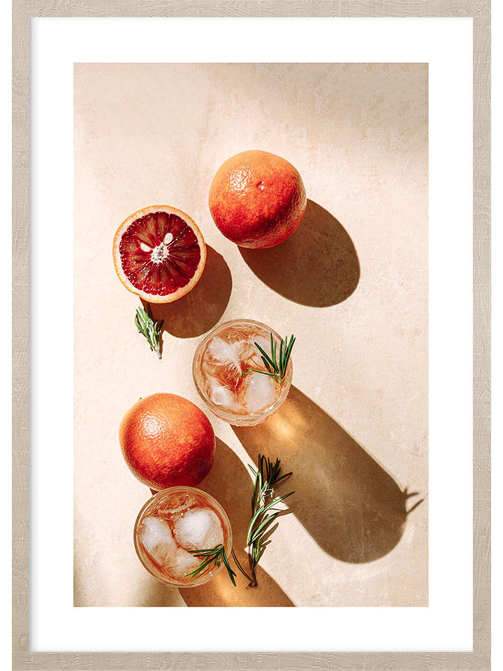 Ars Longa Druk artystyczny "Refreshing orange" w ramce rozmiar: 70x100 cm