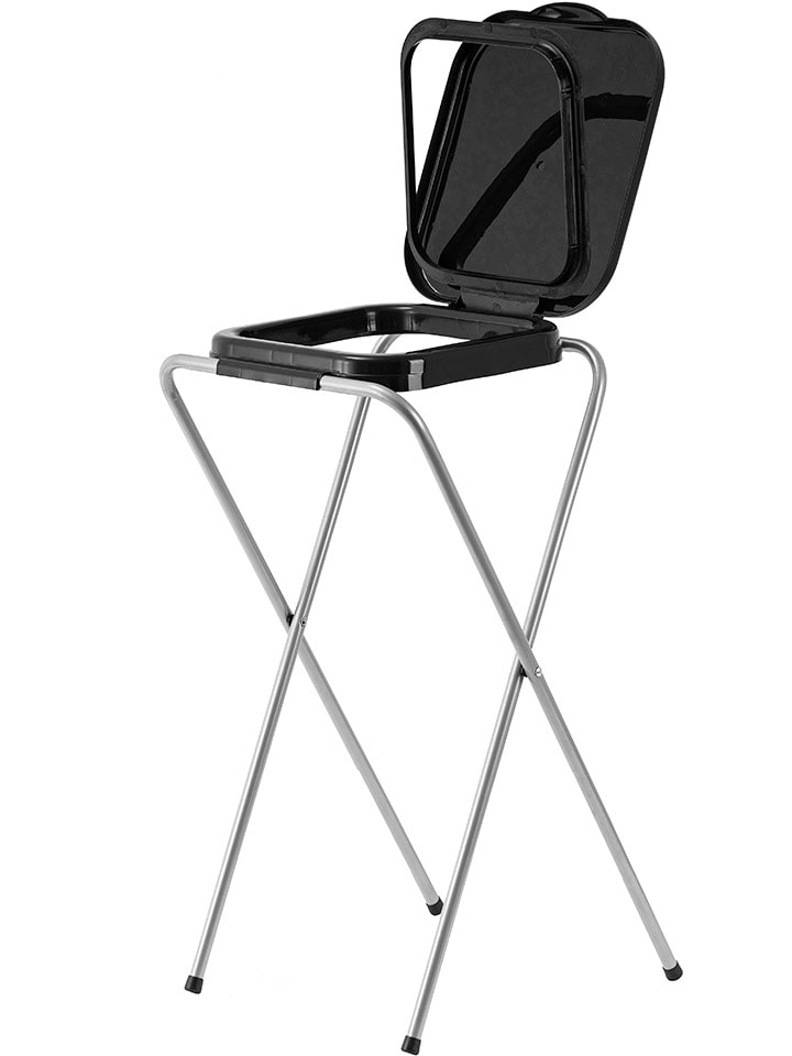 Echtwerk Stojak w kolorze czarnym na worki na śmieci - 38 x 75 cm rozmiar: onesize