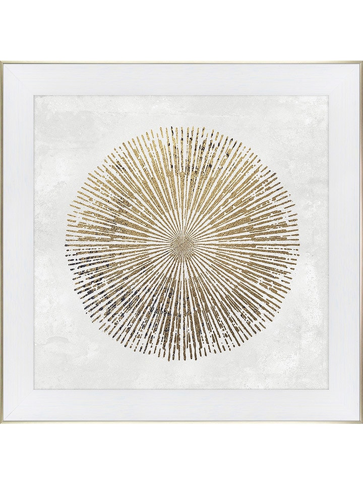 Ars Longa Druk artystyczny "Golden chic abstraction no. 2" w ramce rozmiar: 70x70 cm
