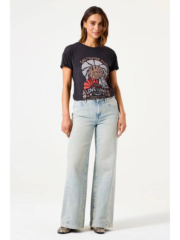 Garcia Koszulka w kolorze antracytowym rozmiar: S