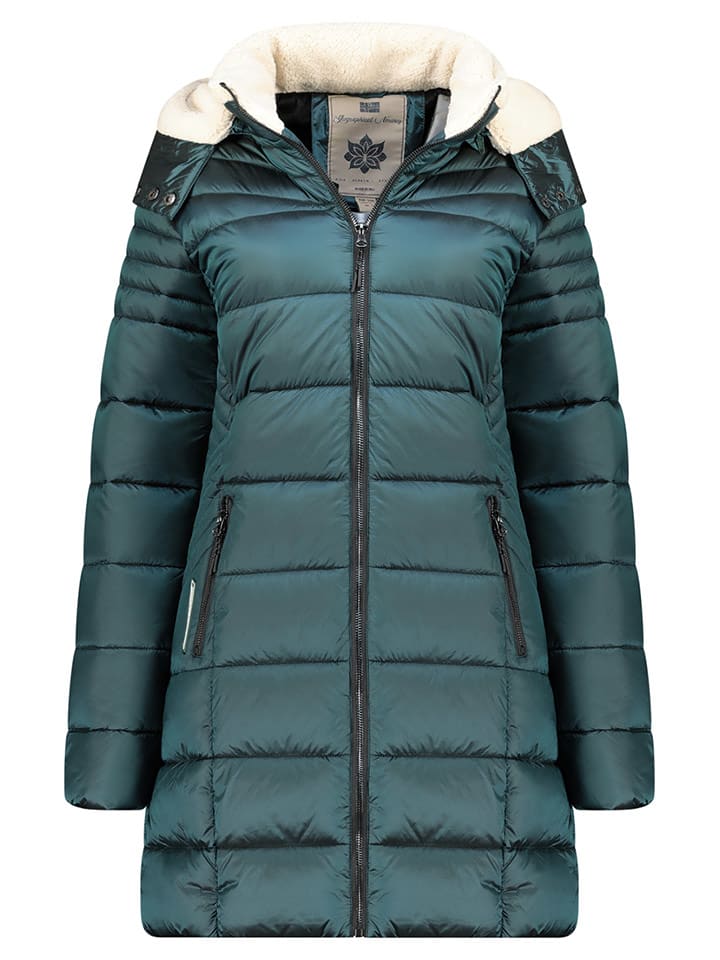 Geographical Norway Płaszcz pikowany "Carenne" w kolorze morskim rozmiar: XL