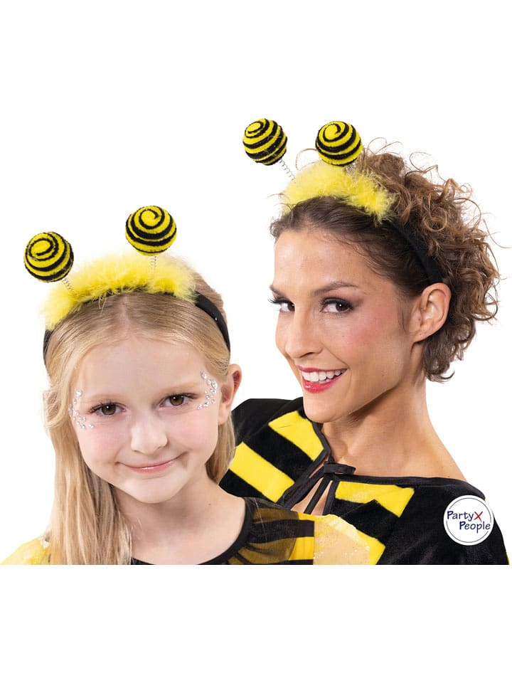 Party x People Opaska "Bee" w kolorze żółto-czarnym rozmiar: onesize