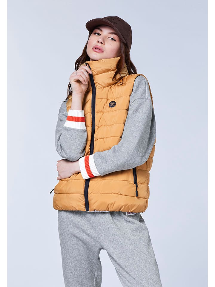 Chiemsee Kamizelka pikowana "Husila" w kolorze jasnobrązowym rozmiar: XL