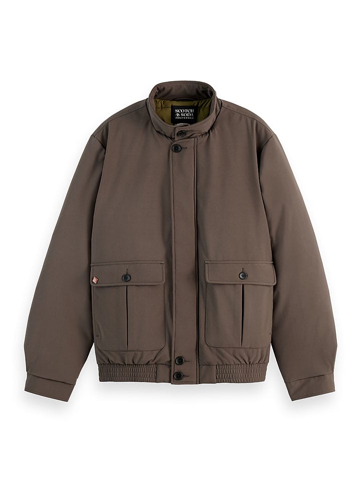 Scotch & Soda Kurtka przejściowa w kolorze ciemnobrązowym rozmiar: XXL