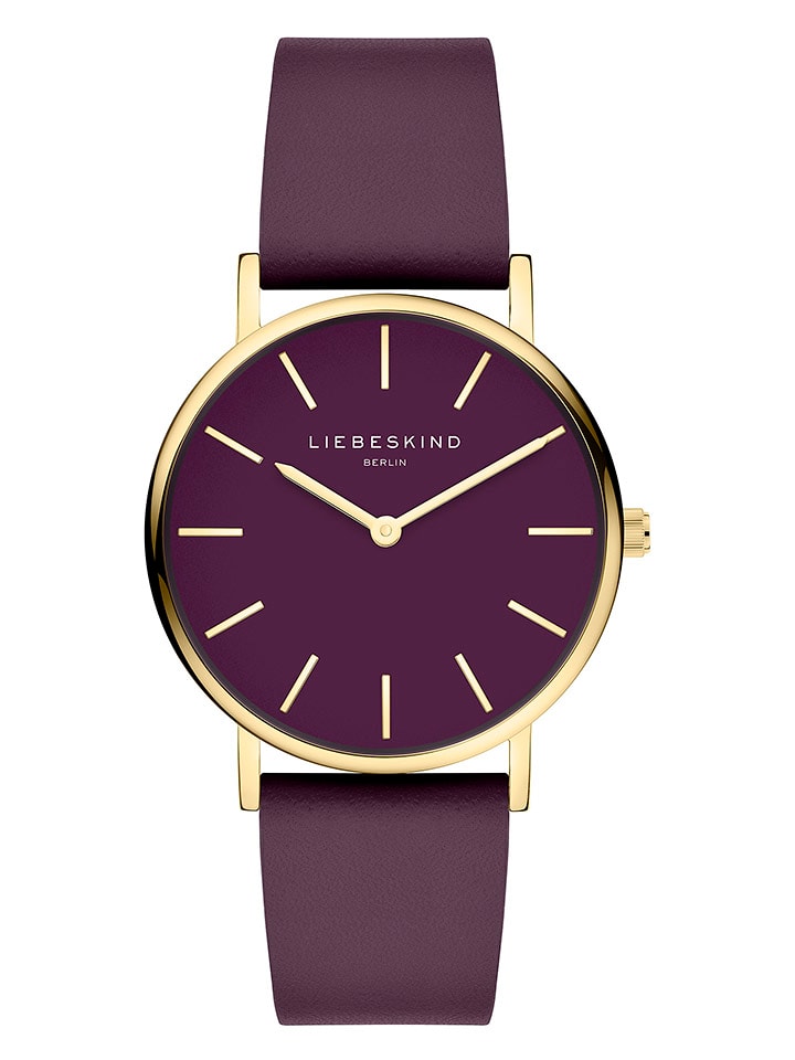 Liebeskind Zegarek kwarcowy w kolorze złoto-fioletowym rozmiar: onesize