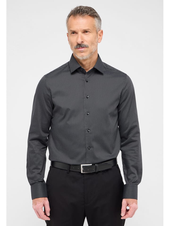 Eterna Koszula - Slim fit - w kolorze antracytowym rozmiar: 41