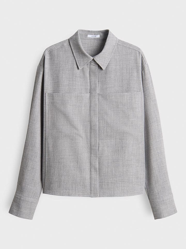 OPUS Koszula "Felange" w kolorze szarym rozmiar: 34