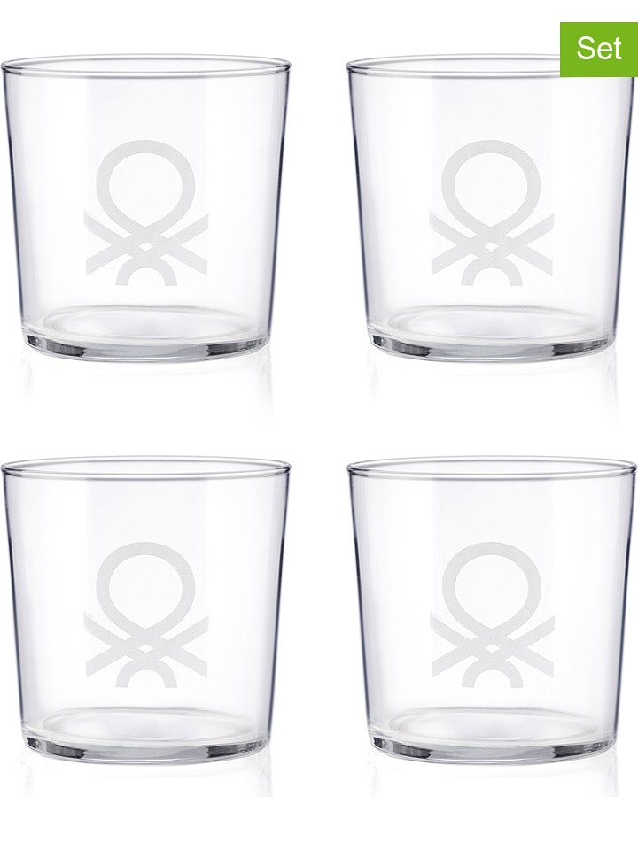 Benetton Szklanki (4 szt.) - 345 ml rozmiar: onesize