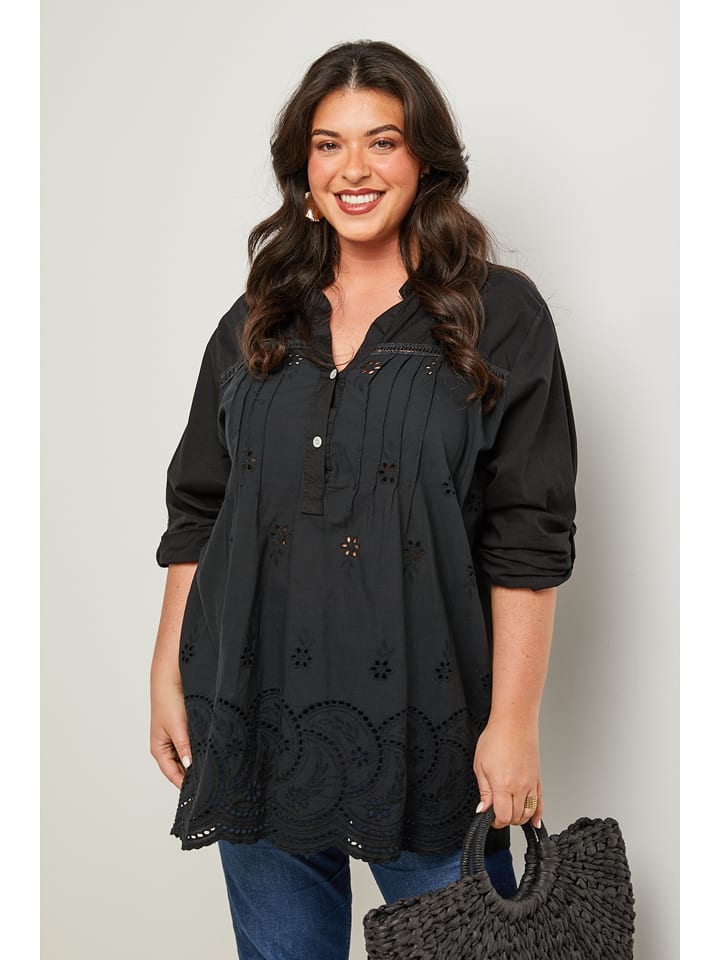 Curvy Lady Tunika w kolorze czarnym rozmiar: 44/46