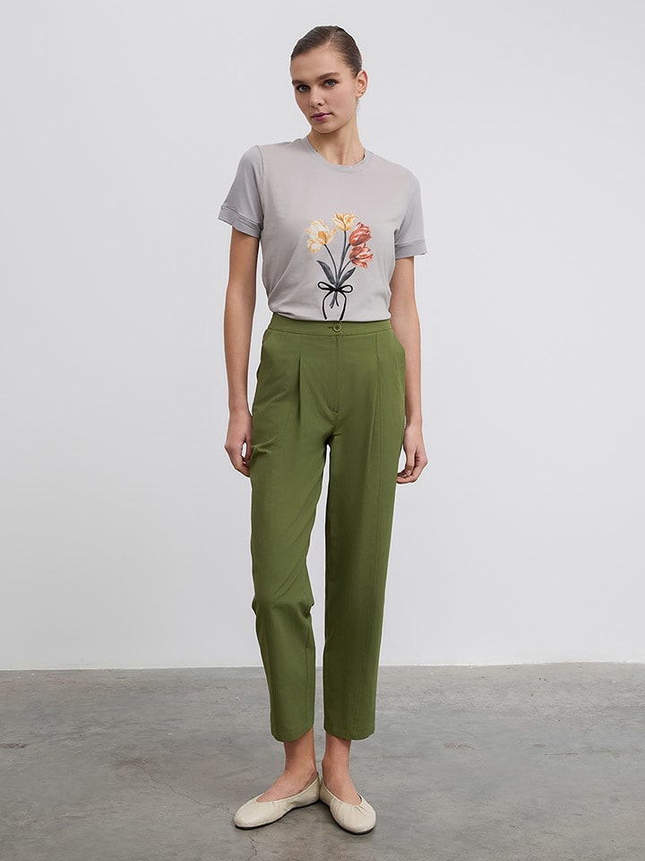 BGN Spodnie w kolorze zielonym rozmiar: 38