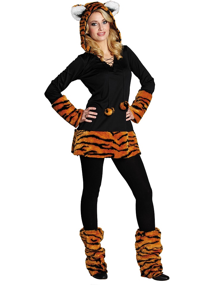 Rubie`s 2-częściowy kostium "Tiger" w kolorze czarno-pomarańczowym rozmiar: 48