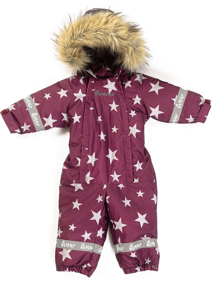 HULABALU Kombinezon zimowy "X-Stars" w kolorze bordowym rozmiar: 80