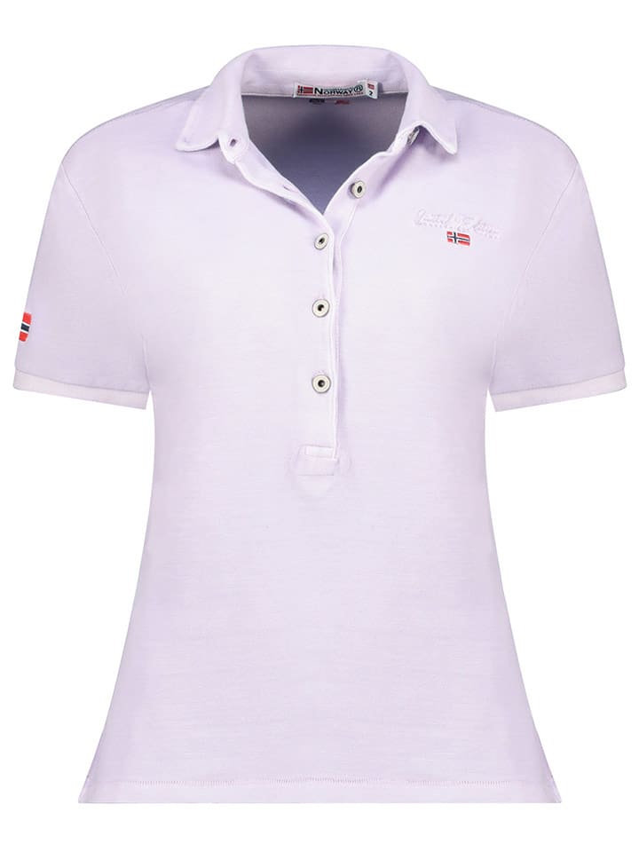 Geographical Norway Koszulka polo "Kars" w kolorze lawendowym rozmiar: XXL