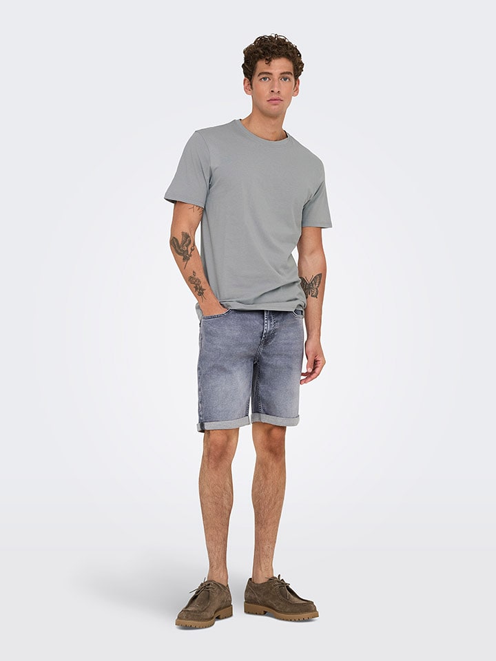 ONLY & SONS Koszulka w kolorze szarym rozmiar: XXL