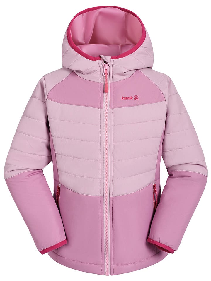 Kamik Całoroczna kurtka pikowana "Celeste" w kolorze różowym rozmiar: 128