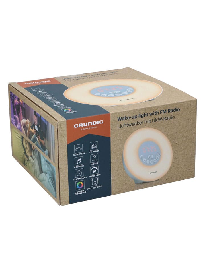 GRUNDIG Radiobudzik w kolorze białym rozmiar: onesize