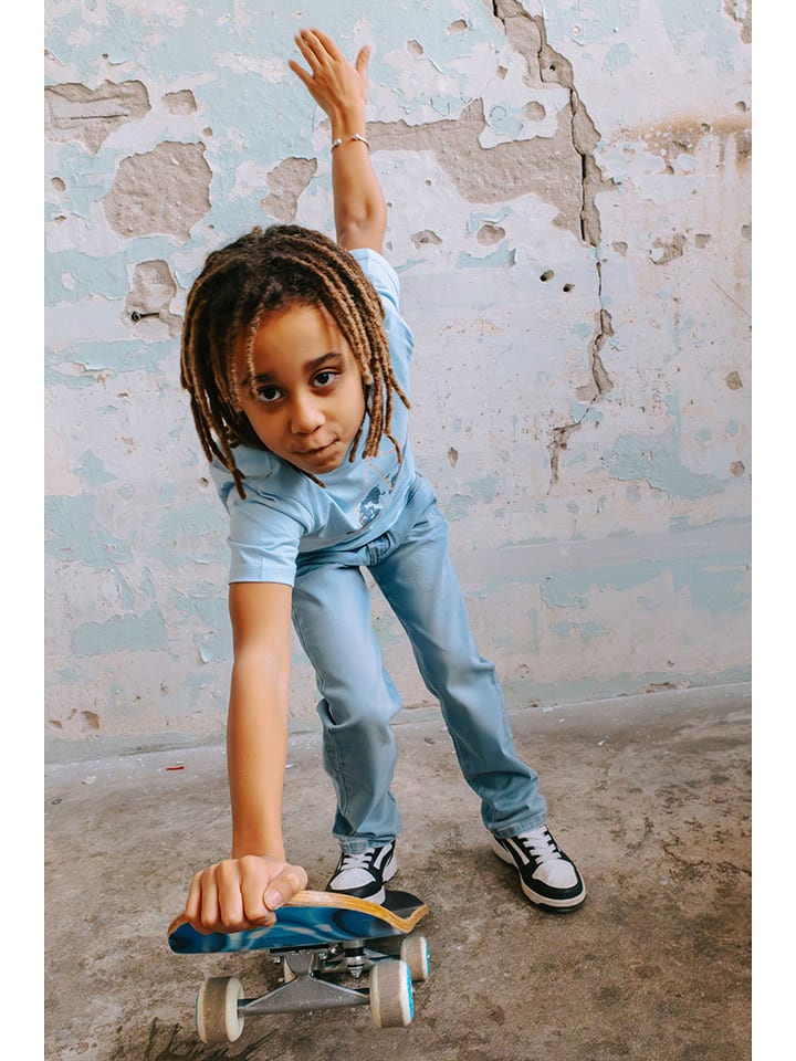 Tygo & Vito Dżinsy "Loyd" - Regular fit - w kolorze błękitnym rozmiar: 158