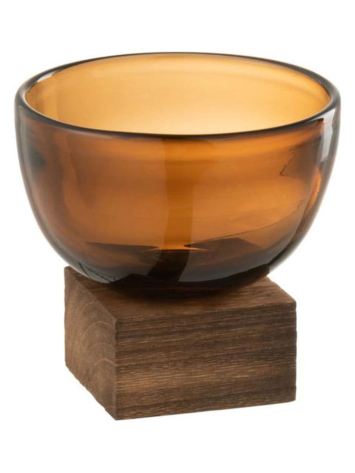 J Line Wazon w kolorze jasnobrązowym - wys. 11 x Ø 13 cm rozmiar: onesize