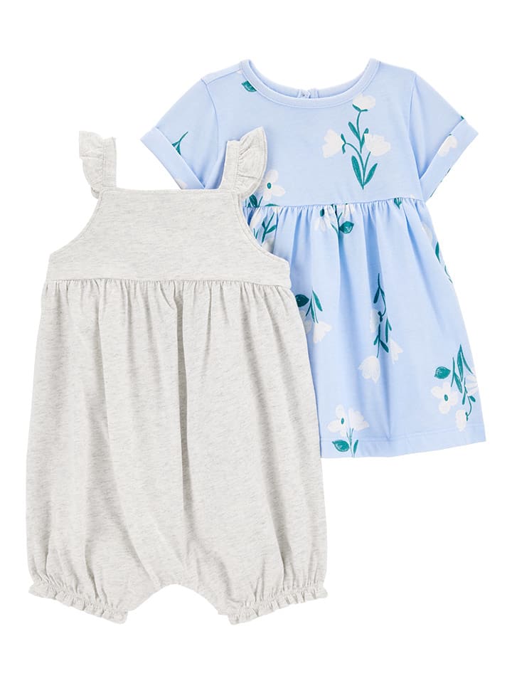 carter's 2-częściowy zestaw w kolorze szaro-błękitnym rozmiar: 86/92