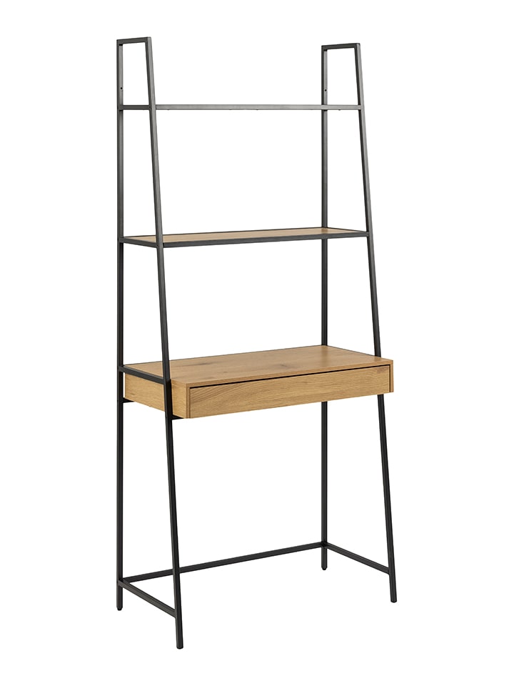 Actona Biurko "Seaford" w kolorze jasnobrązowo-czarnym - 77 x 174,5 x 36 cm rozmiar: onesize