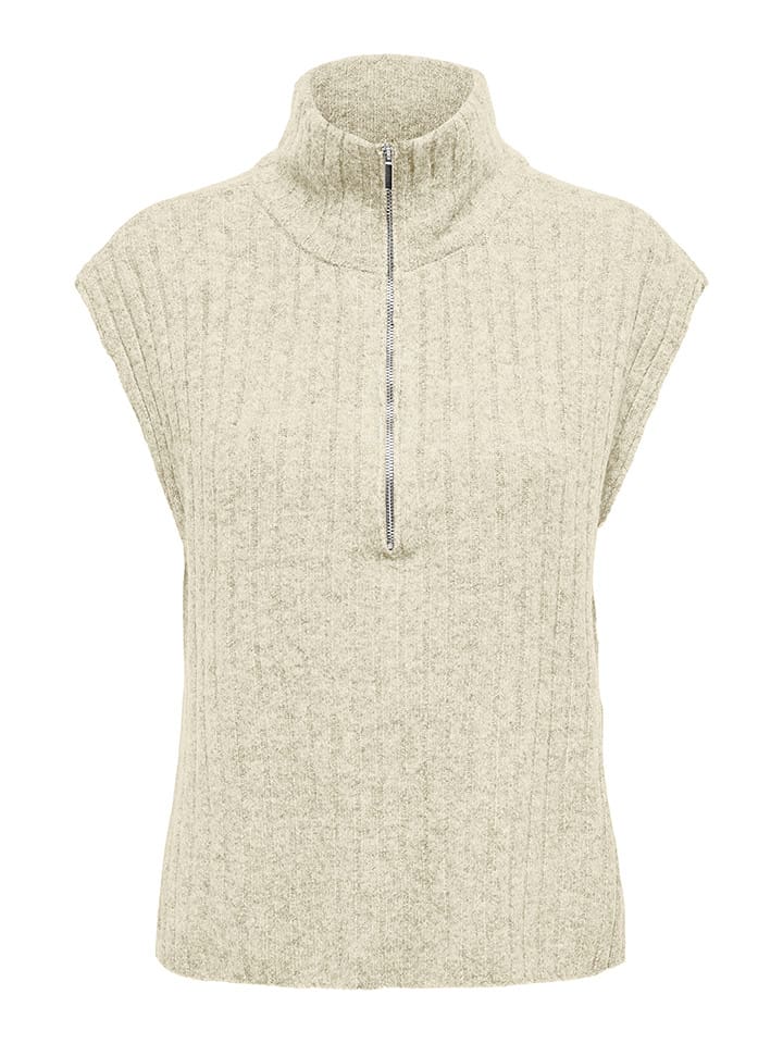 ONLY Bezrękawnik w kolorze kremowym rozmiar: L