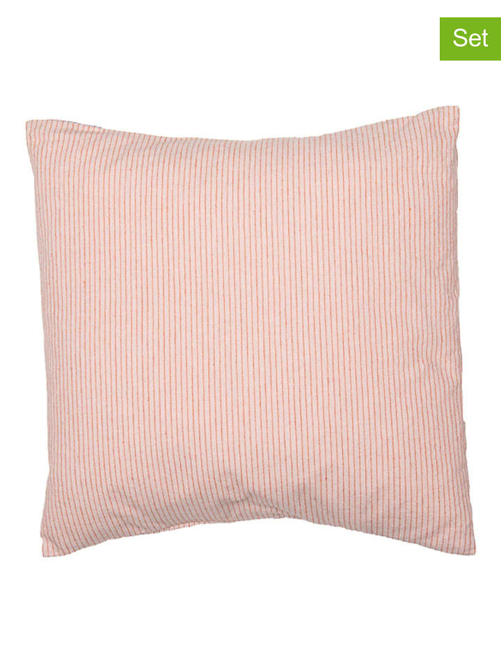 David Fussenegger Poszewki (2 szt.) w kolorze jasnoróżowym na poduszkę rozmiar: 40x40 cm