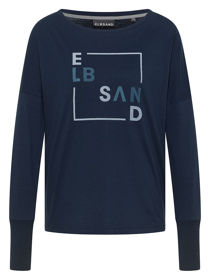 ELBSAND Koszulka "Iruna" w kolorze granatowym rozmiar: L