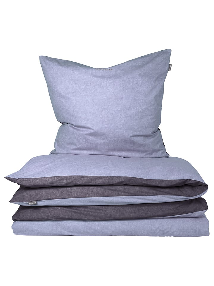 Schiesser Komplet pościeli renforcé "Double Face" w kolorze fioletowym rozmiar: 135x200 cm