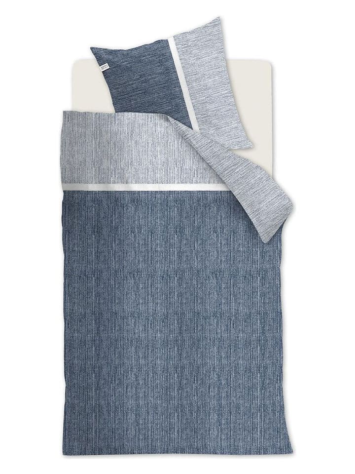 Rivièra Maison Komplet pościeli "Amsterdam Loft" w kolorze granatowym rozmiar: 155x220 cm