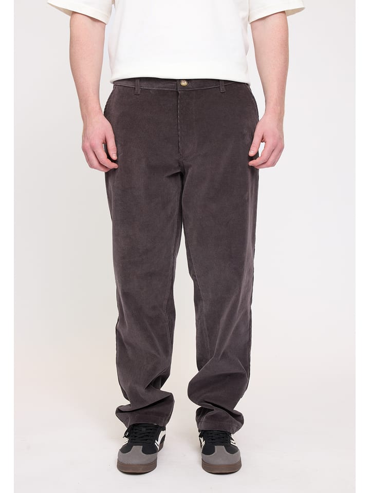 MAZINE Spodnie sztruksowe w kolorze fioletowym rozmiar: L