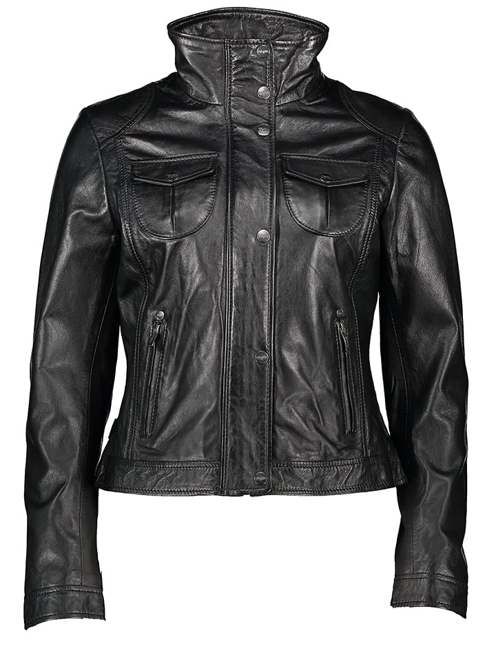 Buffalo Skórzana kurtka w kolorze czarnym rozmiar: 40