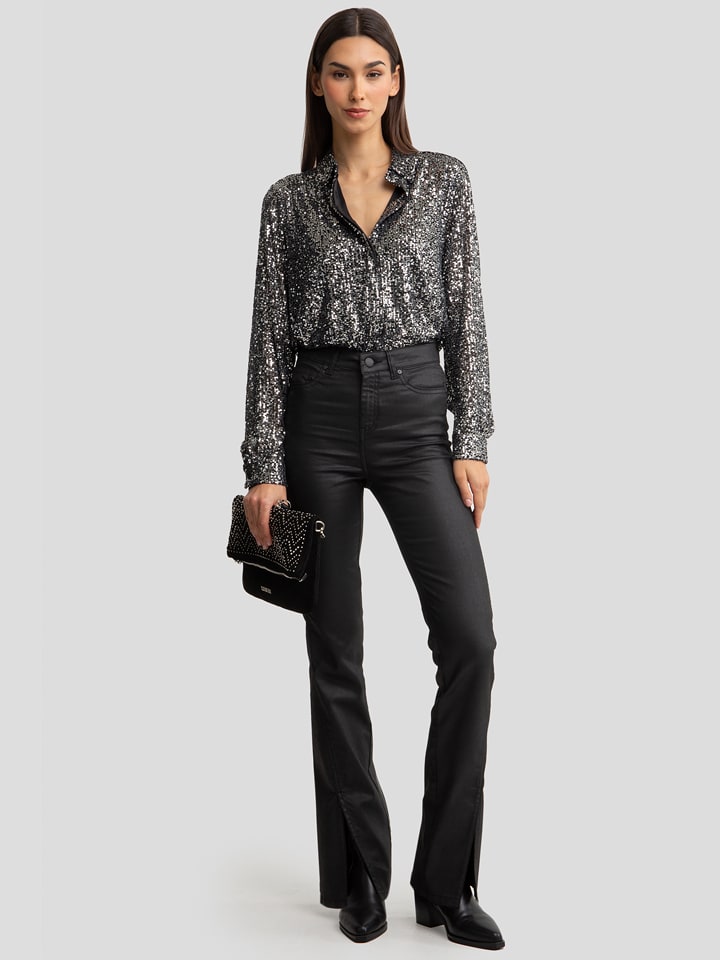 BIG STAR Dżinsy - Flare fit - w kolorze czarnym rozmiar: W26/L30