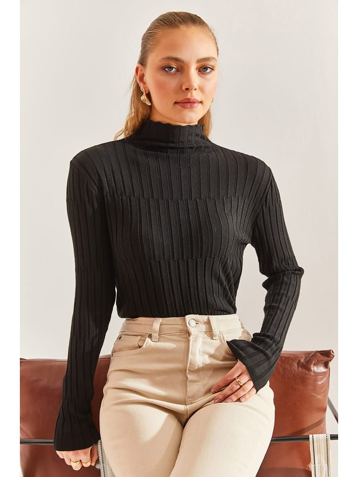 Bianco Lucci Sweter w kolorze czarnym rozmiar: onesize