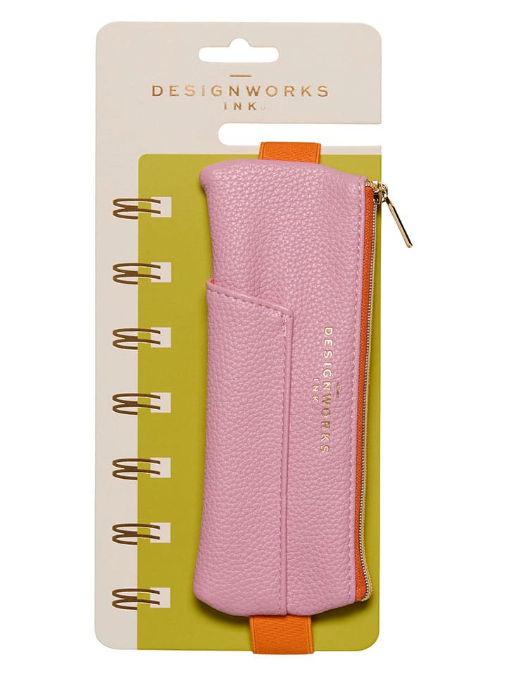 DESIGNWORKS INK ® Piórnik w kolorze różowo-pomarańczowym - 25,5 x 11,5 cm rozmiar: onesize
