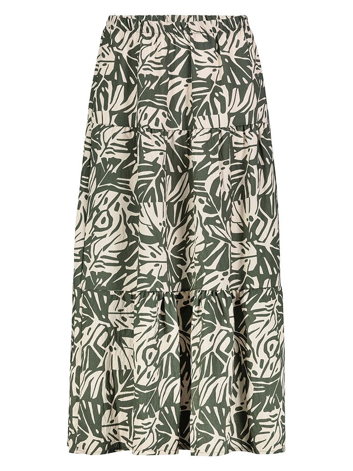 Sublevel Sukienka w kolorze zielono-kremowym rozmiar: L/XL