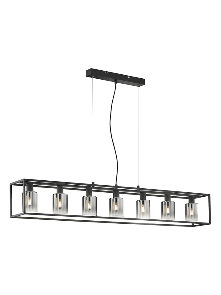 FISCHER & HONSEL Lampa wisząca "Iska" w kolorze czarnym - 130 x 150 x 18 cm rozmiar: onesize