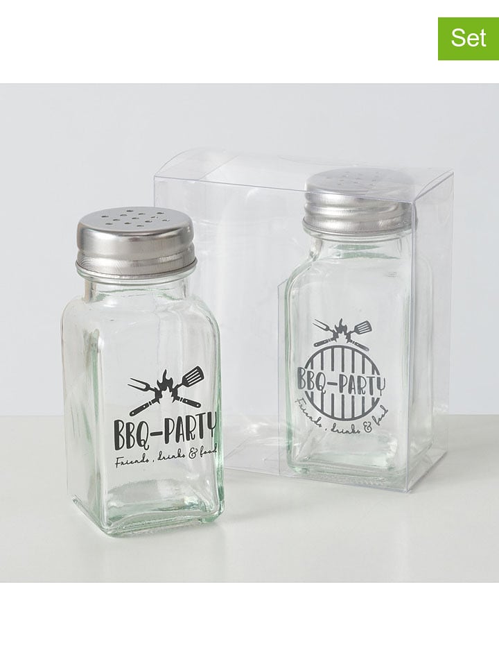 Boltze Przyprawniki (2 szt.) "BBQ"w kolorze czarnym rozmiar: onesize