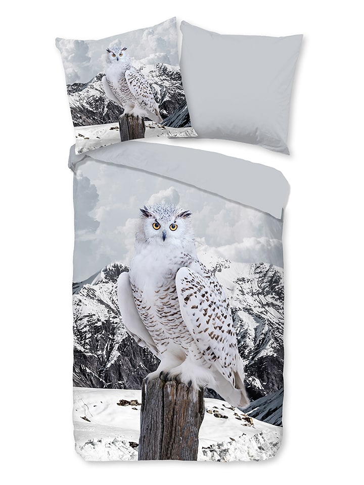 Good Morning Komplet pościeli w kolorze szarym ze wzorem rozmiar: 240x220 cm