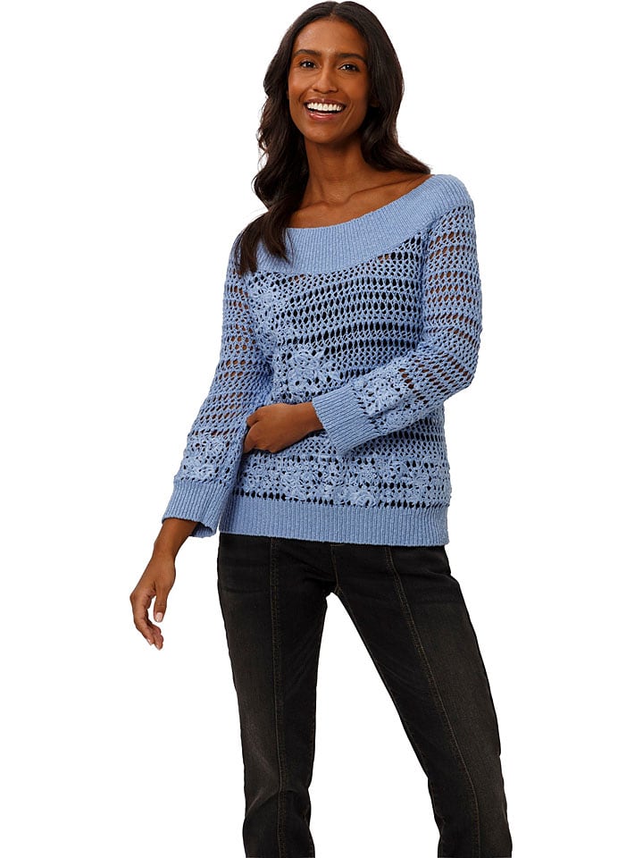 Heine Sweter w kolorze niebieskim rozmiar: 34