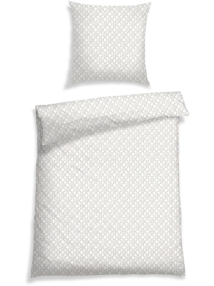 Schiesser Komplet pościeli renforcé w kolorze biało-kremowym rozmiar: 155x220 cm