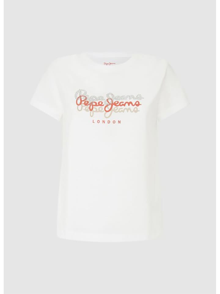 Pepe Jeans Koszulka w kolorze białym rozmiar: S