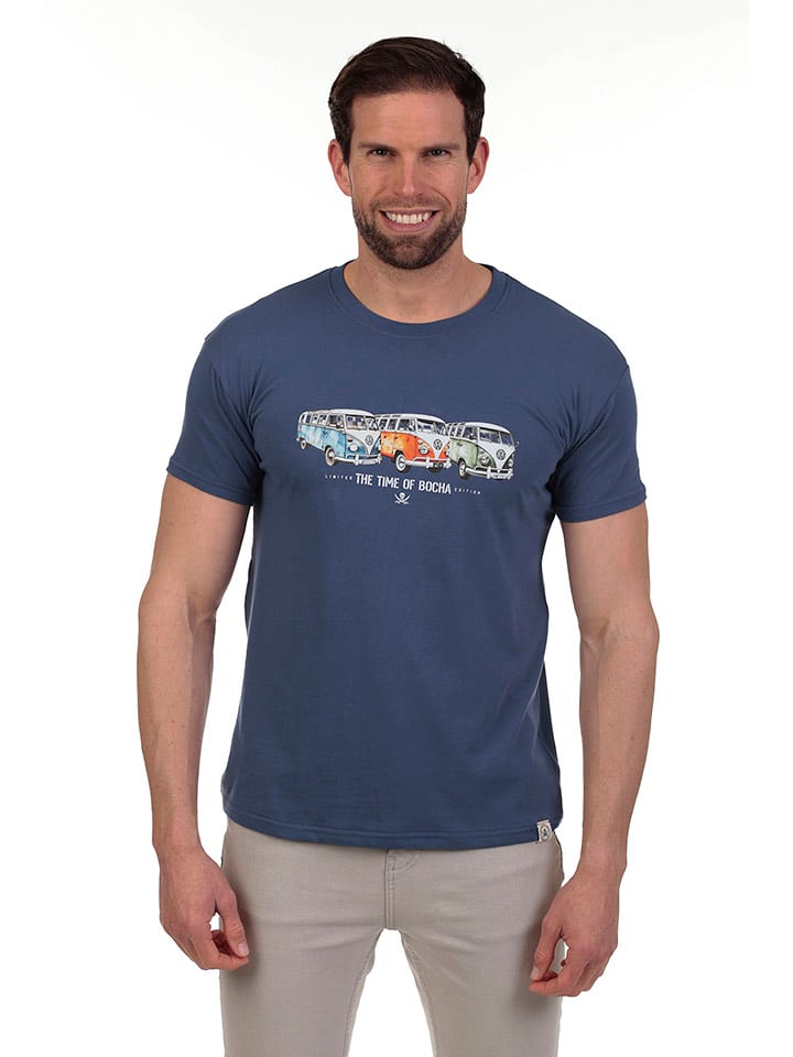 The Time of Bocha Koszulka w kolorze granatowym rozmiar: M