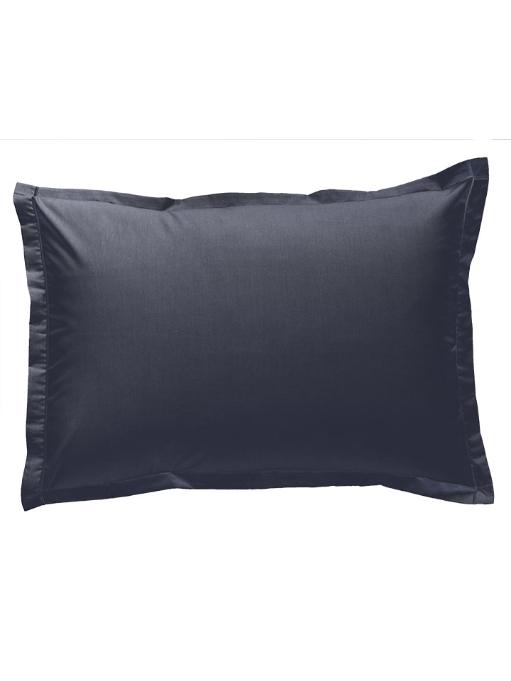 Soft by Perle de Coton Perkalowa poszewka w kolorze antracytowym na poduszkę rozmiar: 160x200 cm