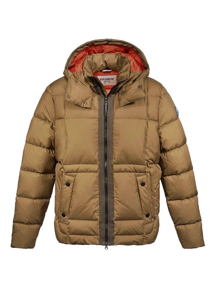 DOLOMITE Kurtka puchowa "Fitzroy" w kolorze jasnobrązowym rozmiar: XL