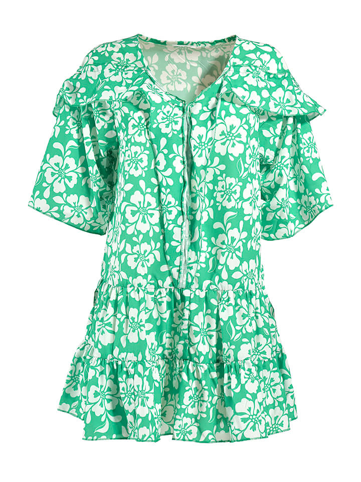 BLE Sukienka w kolorze zielono-białym rozmiar: onesize