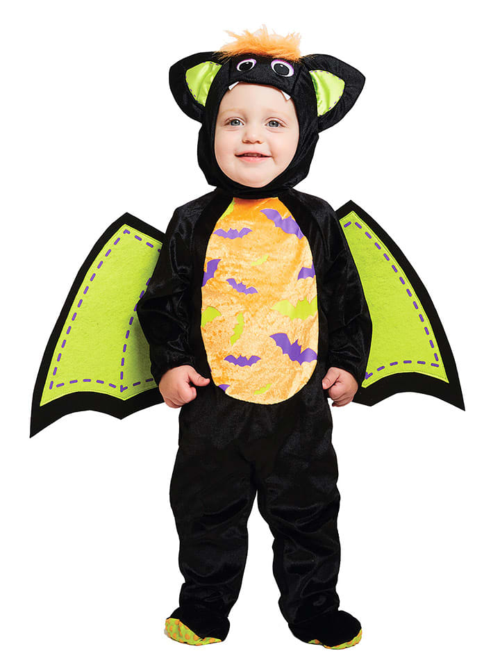 amscan Kombinezon kostiumowy "Iddy Biddy" w kolorze zielono-czarnym rozmiar: 68/74