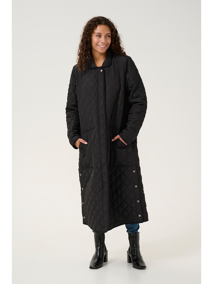 CULTURE Płaszcz pikowany "Bash Donia" w kolorze czarnym rozmiar: L