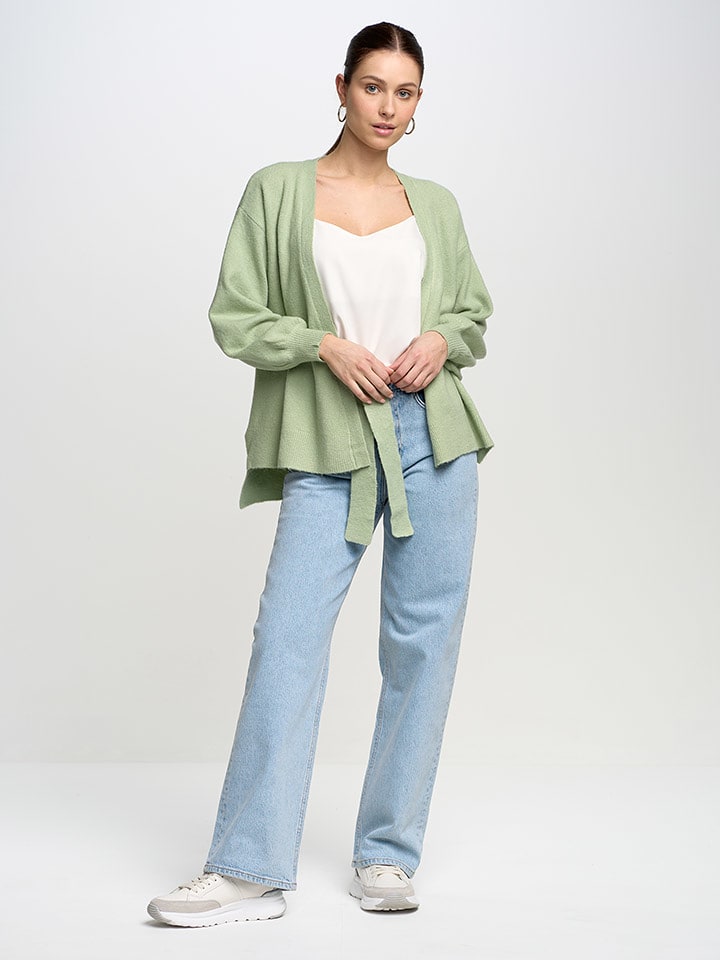 BIG STAR Kardigan w kolorze zielonym rozmiar: M