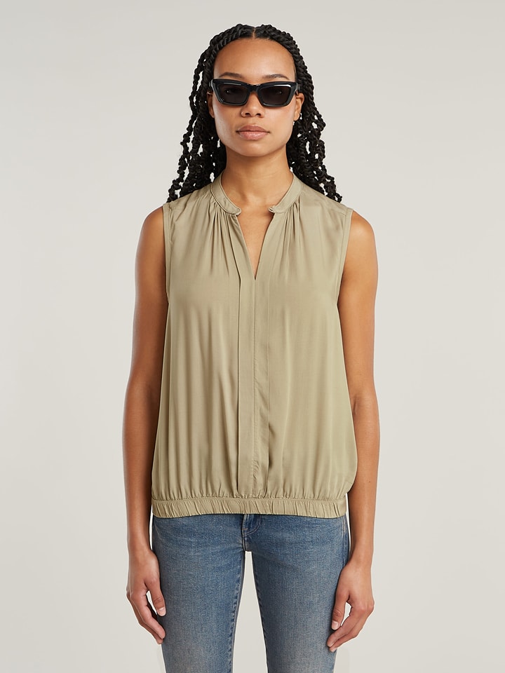 G-Star Bluzka w kolorze beżowym rozmiar: M